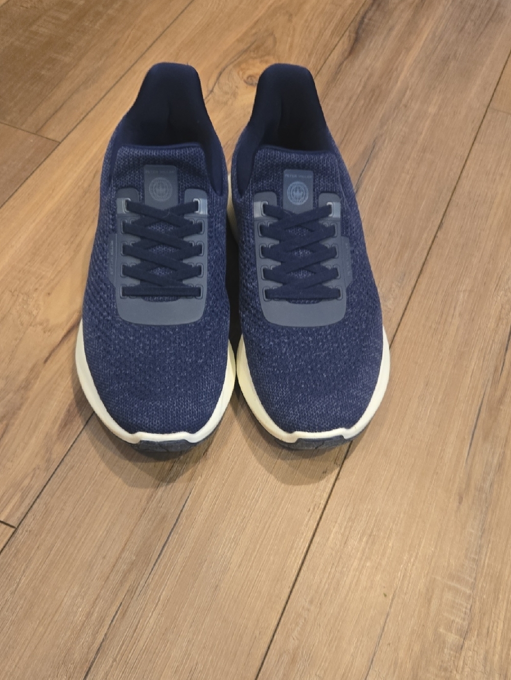 Peter Millar Navy Knit Slip-On Sneakers Size 10